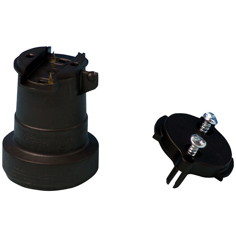 Fladkabelfatning E27 ( velegnet til lyskæder )