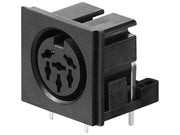 DIN fatning - 6pol hun 240°, Til print