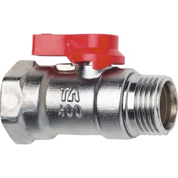 1/2" Kugleventil TA 400 rød