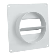 Vægflange m. tilbageslagsklap - 110x55mm til Ø100mm
