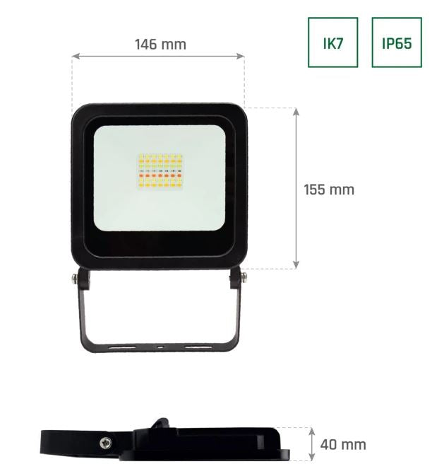 24W LED projektør med Farveskift - WIFI