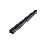 Sort 1-faset LEDskinne til skinnespotlamper - Komplet med tilslutning og endeprop, 1,5 meter, 230V