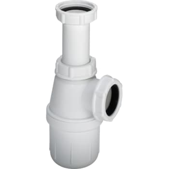 1 1/4" x 32 mm Hvid plast pungvandlås