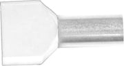Isoleret ABIKO TWIN-terminalrør KA10-14ETW2 2x10mm2 L14 Beige