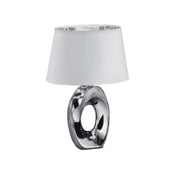 Taba Bordlampe 33 cm sølv/hvid