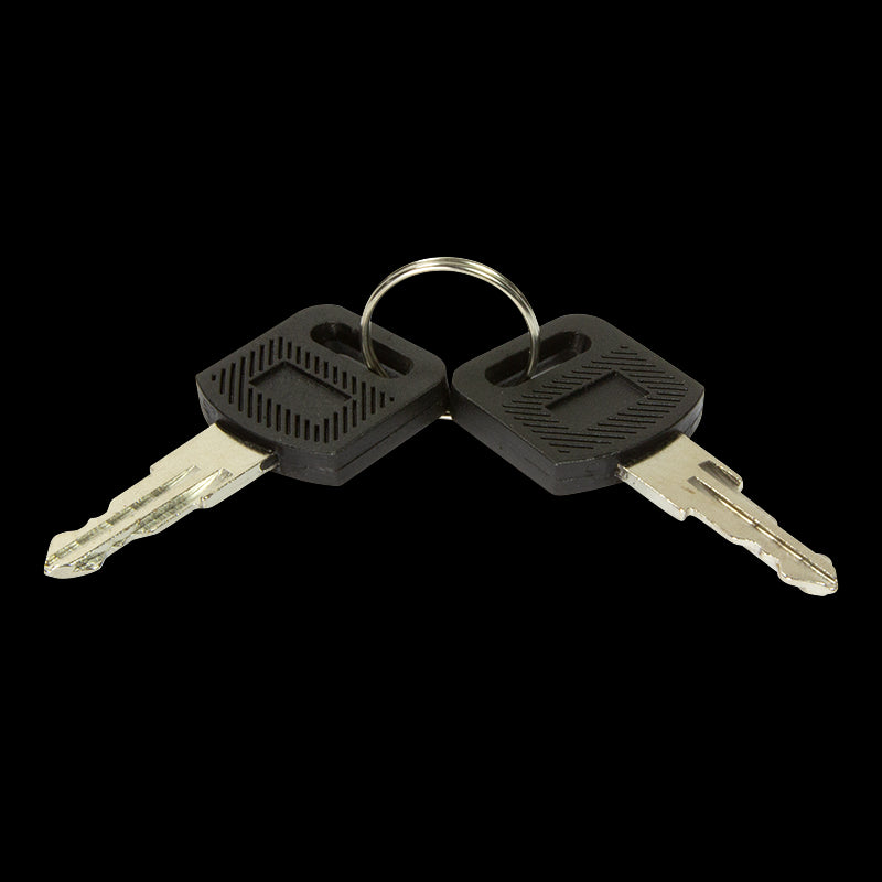 Skuffe til 19" rack - 2U, med lås, Sort