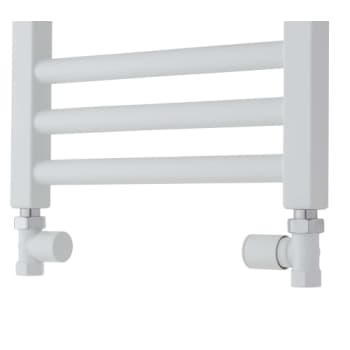 TVS LIGE VENTILSÆT HVID RAL 9016