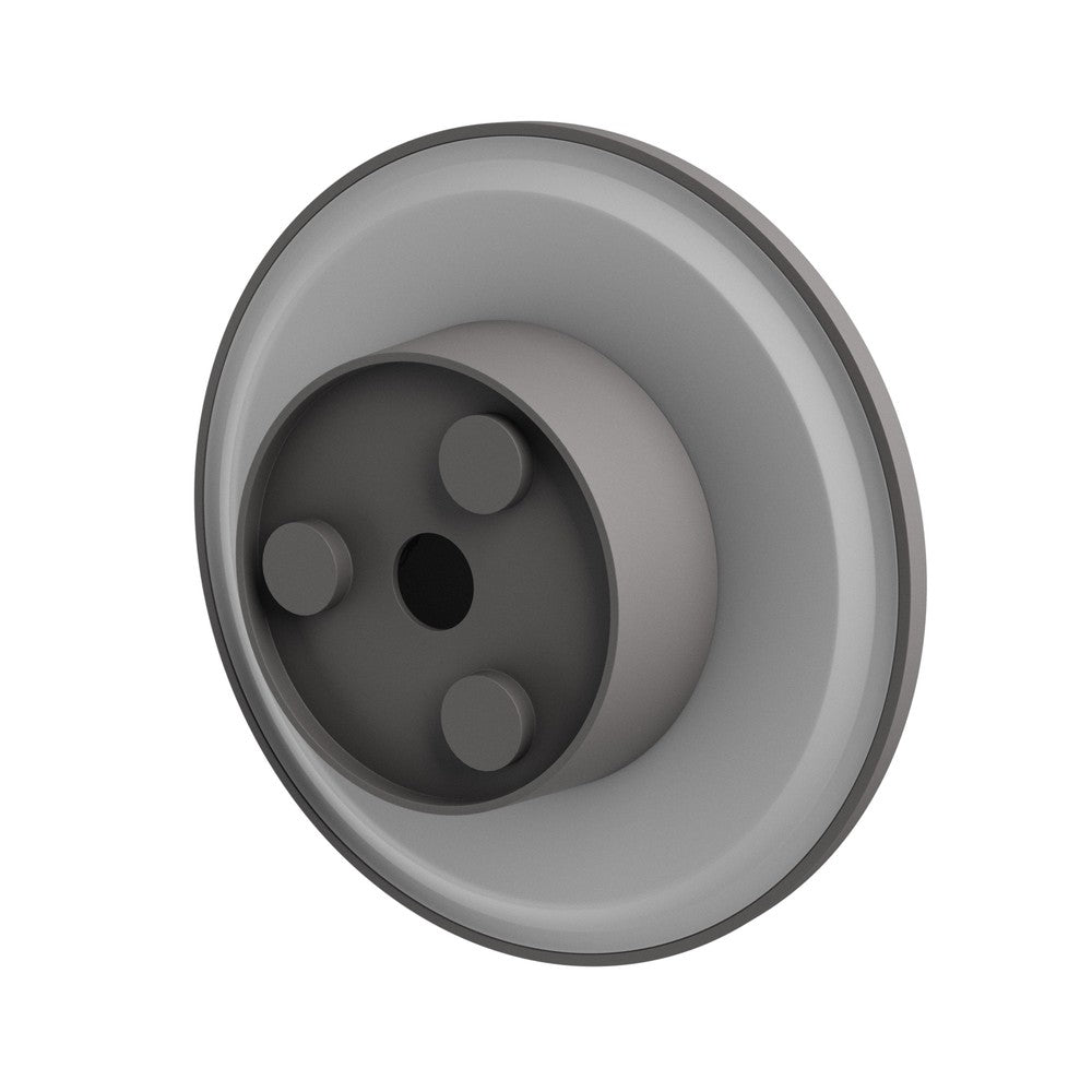 Grå rund facadelampe Piatta 12W med CCT 230V og IP44 beskyttelse, 180x47mm