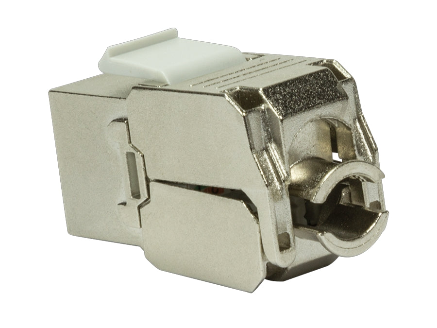 Keystone RJ45 fatning - CAT6a 500MHz skærmet (Toolless)