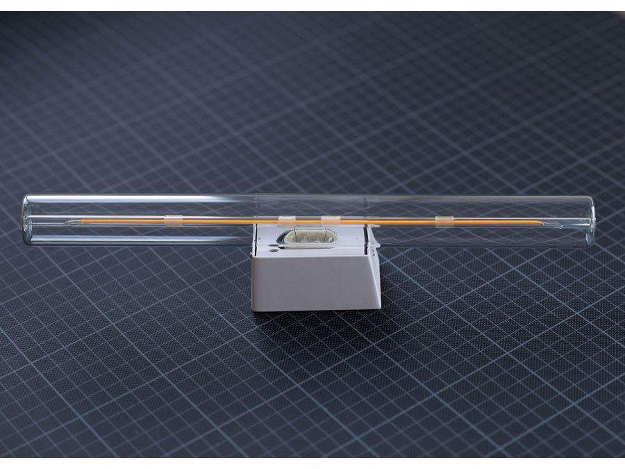 Lampeholder/fatning - S14d, metalisk Hvid