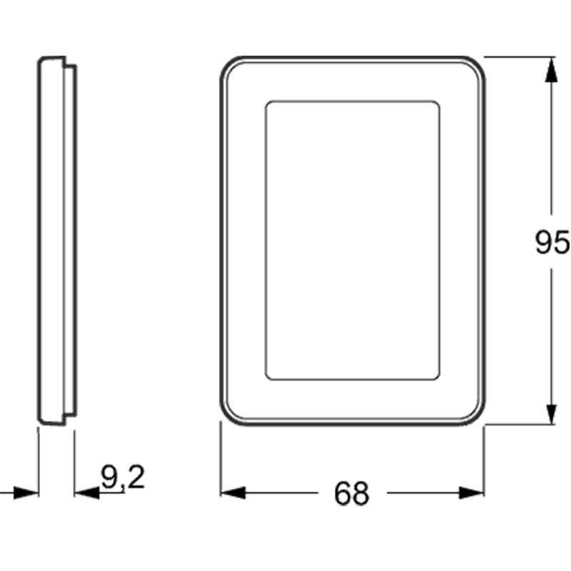 LK Fuga ramme CHOICE 68 1½m - transparent