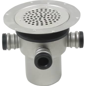 BLÜCHER 110 mm afløbsskål til vinyl, med studs, lodret