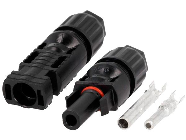 MC4 stiksæt til solpaneler - Han og hun, IP67 (2 dele)