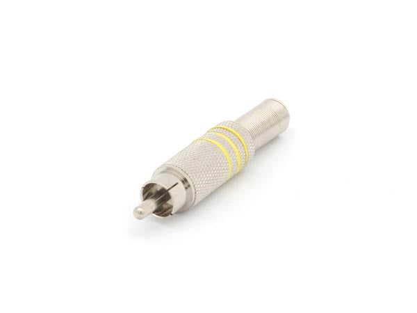 RCA(Phono) han - Nikkel, GUL