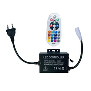 RGB CLIP-ON controller med 230V strømforsyning og memory funktion - inkl. endeprop - 100m ledning