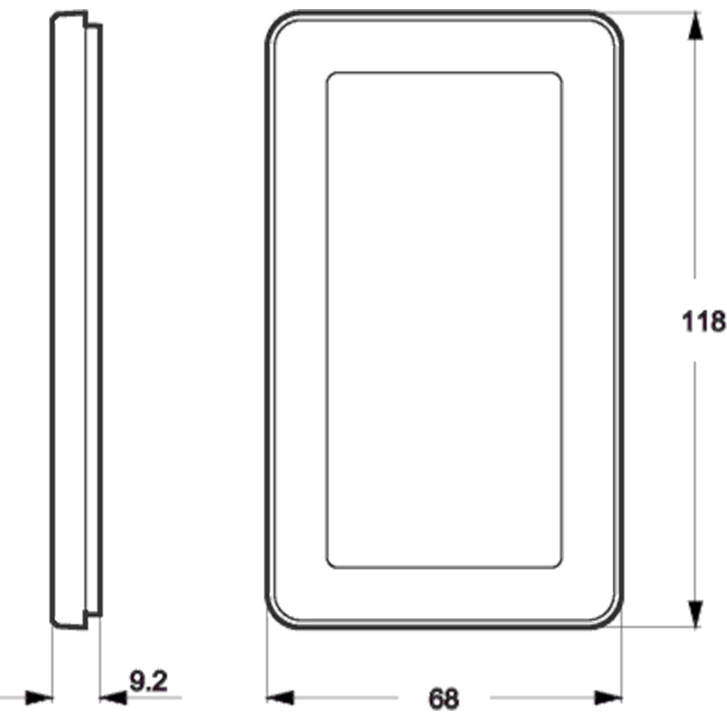 LK Fuga ramme CHOICE 68 2m - transparent