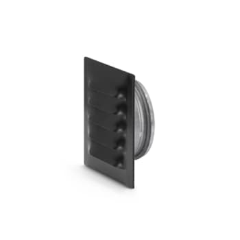 Fresh Murrist med studs Ø100 mm 165x165 mm sort