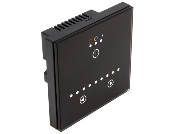 Multifunk. touch RGB LED styring - 3 kanaler, Sort (3 x 4A)