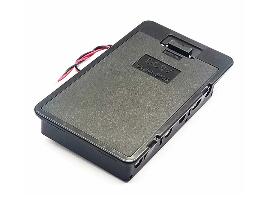 Batteriholder til 6xAA batteri, til panelmontage