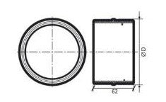 Rund forbindelsesstykke - Ø125mm