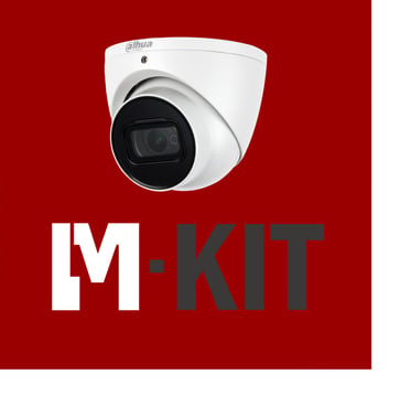 VIDEO-KIT 4 kanal NVR + 2TB-HDD PoE4 x 5MP Eyeball 2.8mm IR 4 x Bagdåse hvid