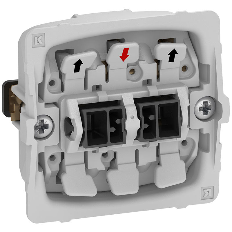 Fuga jalousi-afb. 16A med 2 x 1-pol trykkontakt