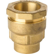 Isiflo 48mmx1.1/2" overgang med muffe, messing, t/gl. rør, PN16