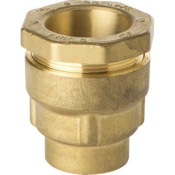 Isiflo 48mmx1.1/2" overgang med muffe, messing, t/gl. rør, PN16