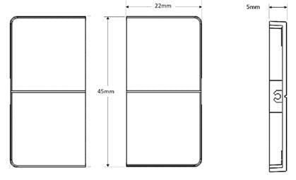 LED Lysdæmper Smart Push afdækning sort