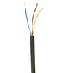 Plastkappeledning H05 VV-F 3G1,50 Sort R50