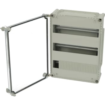 DIN-SKINNEKASSE 380X280X130 HÆNGSLET LÅG