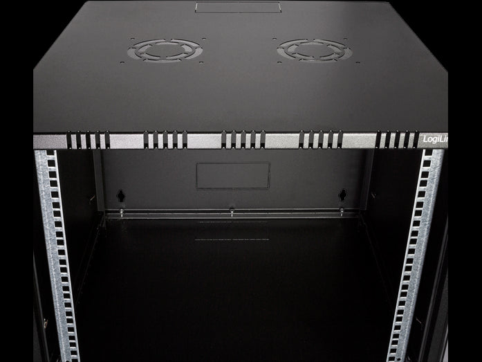 19" væg-rackskab - 15U B540xD550mm, Sort