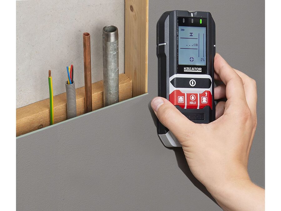 Vægscanner og fugtighedsmåler 4-i-1