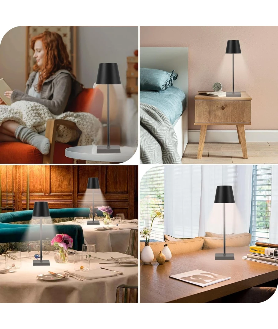 Opladelig LED bordlampet, touch dæmpbar