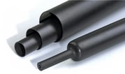 Mellemvægget krympeflex med lim RGM 12/3 mm Sort 1,2 m