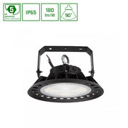 Plateo High Bay 100W Sort DALI IP65 IK08 230V 270x160mm - 5 års garanti