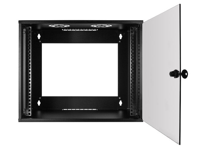 19" væg-rackskab - 6U 545 x 400, Sort