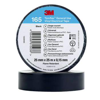 TAPE VINYL 165 25MMX25M SORT