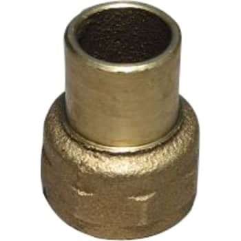 22 mm x 1/2" Lodde overgang nippel/muffe