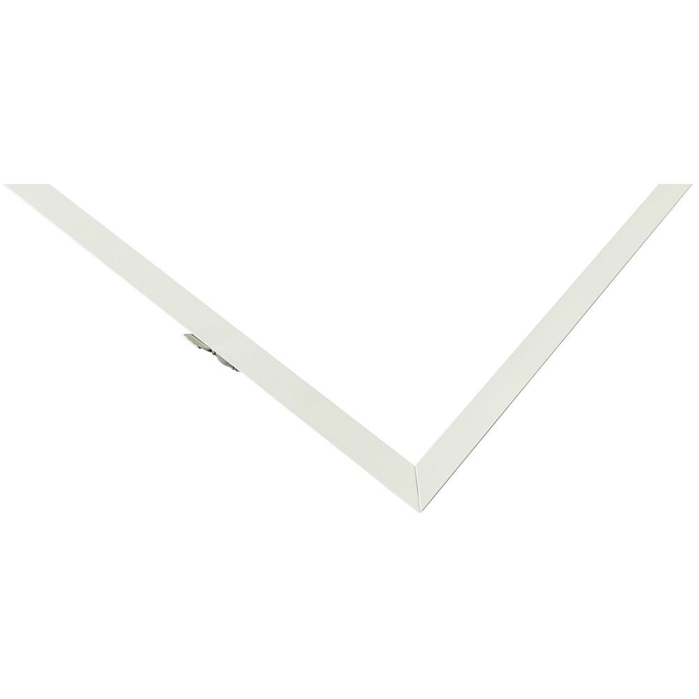 120x30 LED panel indbygningsramme - Troldtekt kompatibel, hvid kant