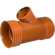 Kaczmarek K2 DN250 x 160 mm PP-gren t/glat spids, u/gummiringe
