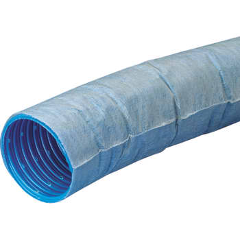 Wavin 126/113 mm PVC-drænrør med 2,5 x 5 mm slids og filt, 50 m