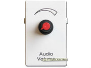 Audio kontrolvægdåse - 1.5 modul, Hvid (FUGA tilpasset)