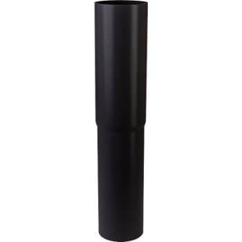 Plastmo nedførsel - lige, Ø75mm, sort