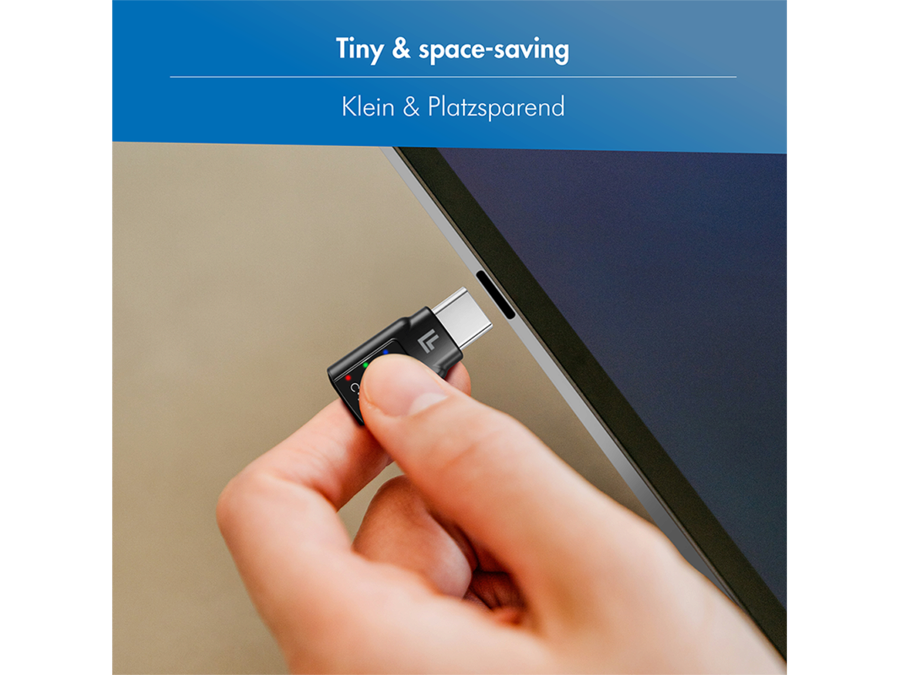 USB-C DAC audio adapter, USB-C han til 3.5mm JACK hun