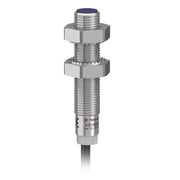 Induktiv føler i metal skærmet. Størrelse = M8. Output: PNP NC. Sn = 2,5mm. 2 meter ledning