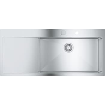 GROHE K1000, Rustfri stålvask, nedfældet/planlimet, 1160x520mm