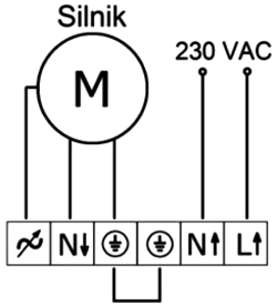 AC Motor hastighedsstyring - 230Vac / 3A, 1-fase, DIN