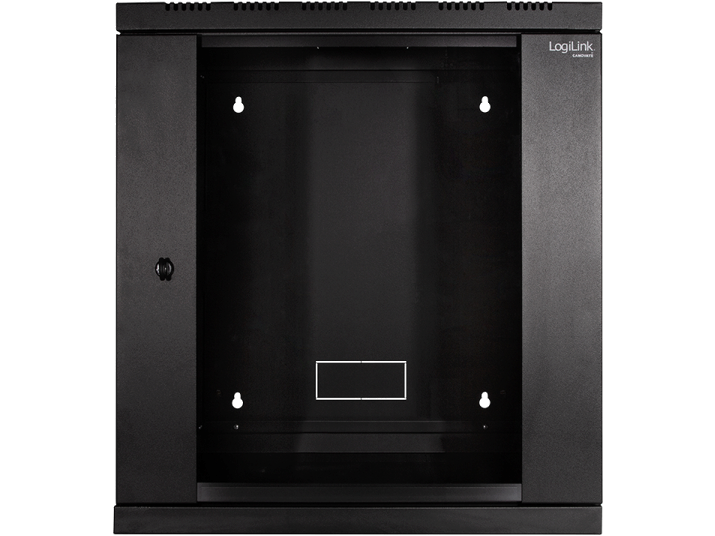 19" væg-rackskab - 6U B600xD560mm (Single) Sort