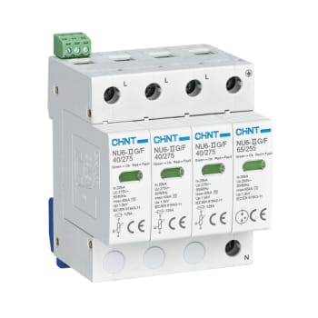 Chint Transientbeskyttelse Type 2, 40kA/275V 3P+N med meldekontakt